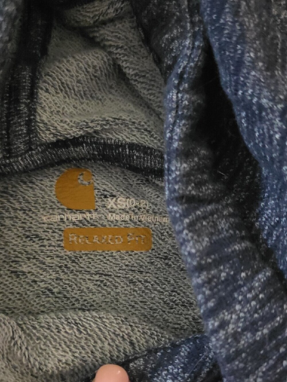 Carhartt Women’s Heathered Charcoal Black Pullover Hoodie - Picture 2 of 8